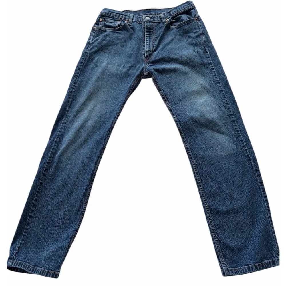 Levi’s 505 36x32 Regular Fit Straight Leg Jeans Medium Wash Red Tab Denim